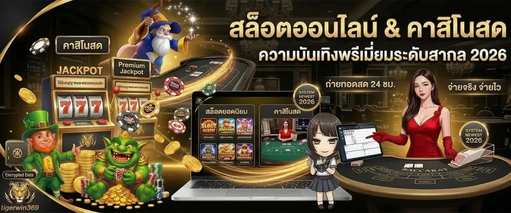 สล็อตออนไลน์และคาสิโนสด ความบันเทิงระดับพรีเมียม